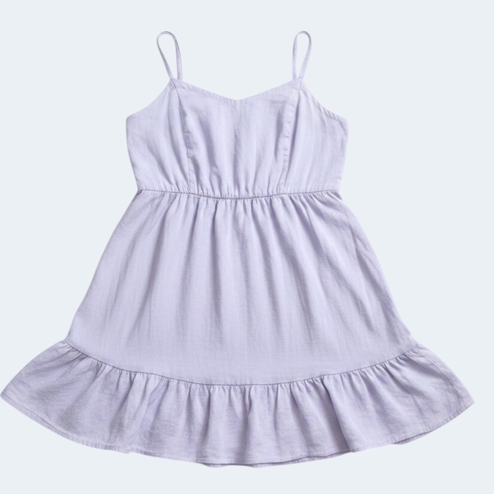 Old Navy Purple Ruffle Cami Mini Sun Dress XL Coquette Cottagecore